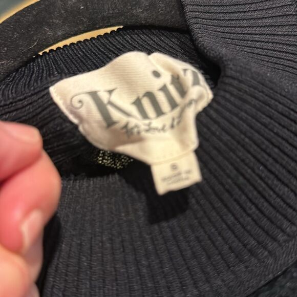 For Love and Lemons Knitz Rivington Black Dress Size Small - Picture 8 of 15